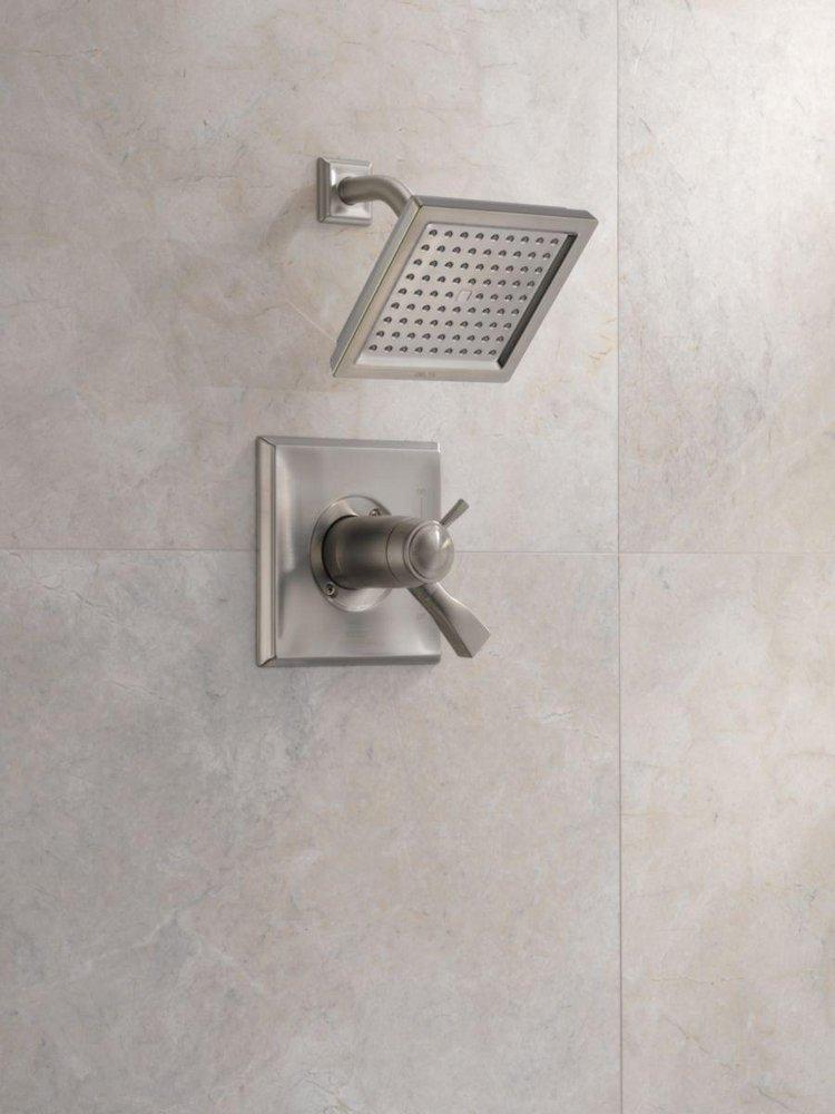 Delta Faucet Brilliance Stainless Two Handle Single Function Shower Faucet (Trim Only) 