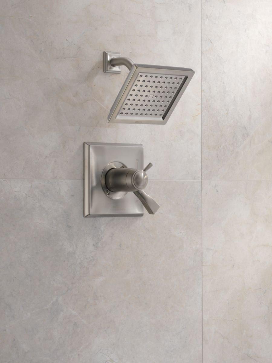 Delta Faucet Brilliance Stainless Two Handle Single Function Shower Faucet (Trim Only) 