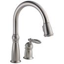 Delta Faucet Stainless Single Handle Pull Down Kitchen Faucet 