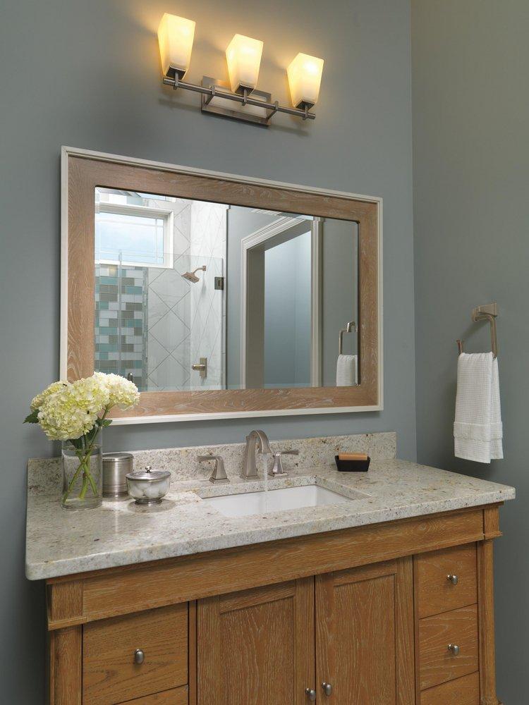 Delta Faucet Brilliance Stainless Square Open Towel Ring 