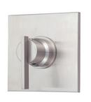 Single Lever Handle Thermostatic Shower Valve Trim Kit in Brushed Nickel