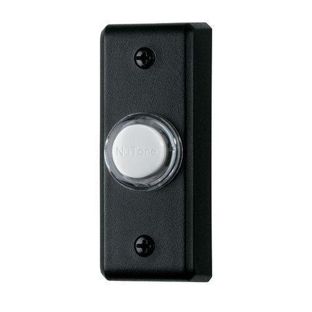 Broan Black Lighted Door Chime Push Button 