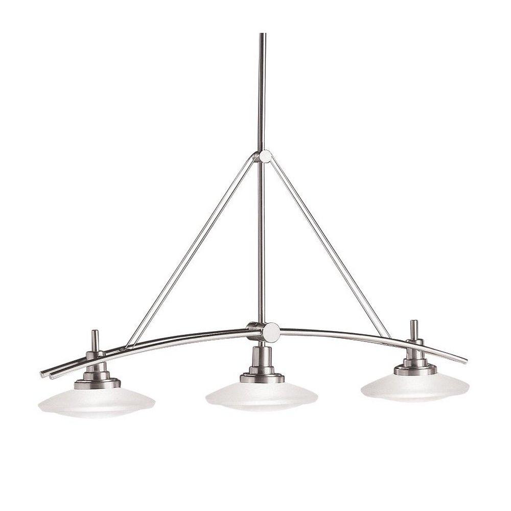 Kichler Lighting Brushed Nickel 22 in. 100W 3-Light Pendant 