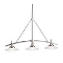Kichler Lighting Brushed Nickel 22 in. 100W 3-Light Pendant 