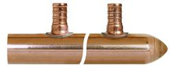 Copper Male Sweat x Spin Closed 1 in. 6 Outlet Valve Manifold