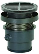 Sioux Chief Push Joint Ductile Iron Floor Drain Assembly with 6-1/2 in. Round Grate and Ring and Strainer 
