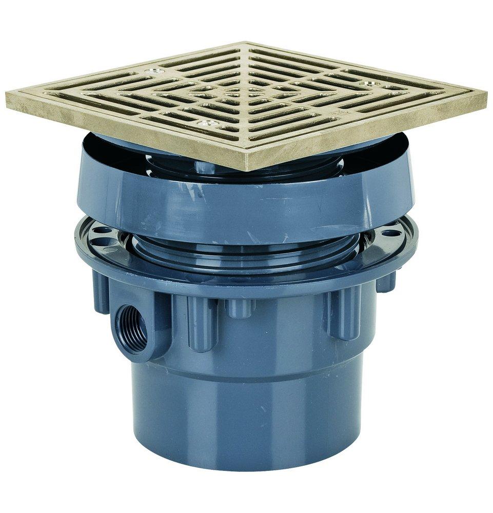 Sioux Chief Hub Plastic Nickel Bronze Floor Drain 