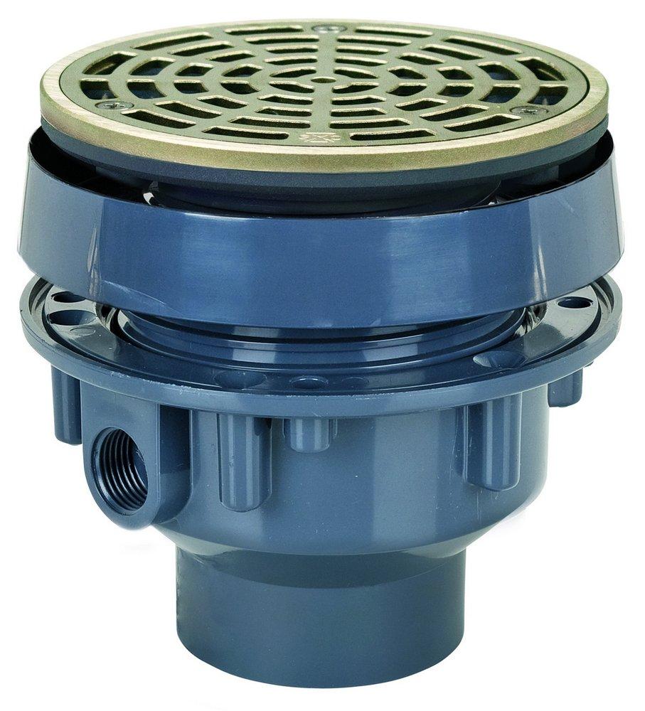 Sioux Chief Nickel Inside Caulk Plastic Floor Drain 