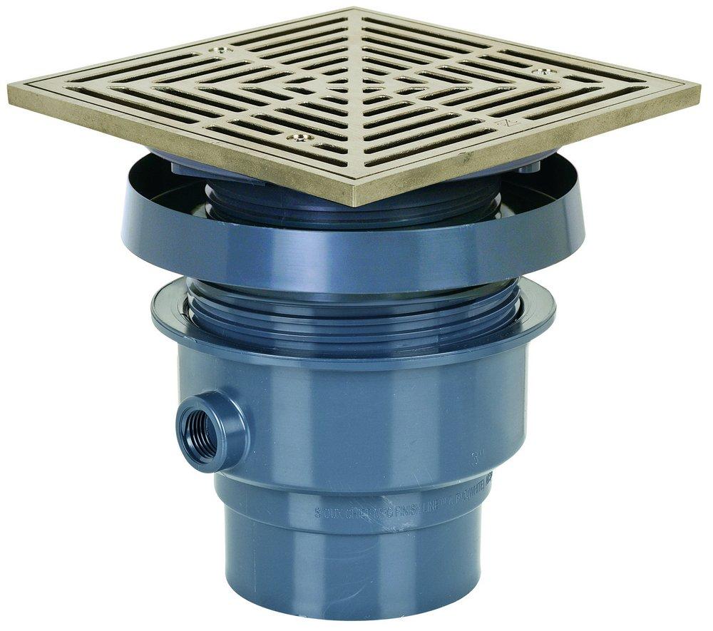 Sioux Chief Hub Plastic Nickel Bronze Floor Drain 