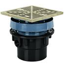 Sioux Chief Hub ABS Floor Drain Assembly with Square Nickel Bronze Grate 