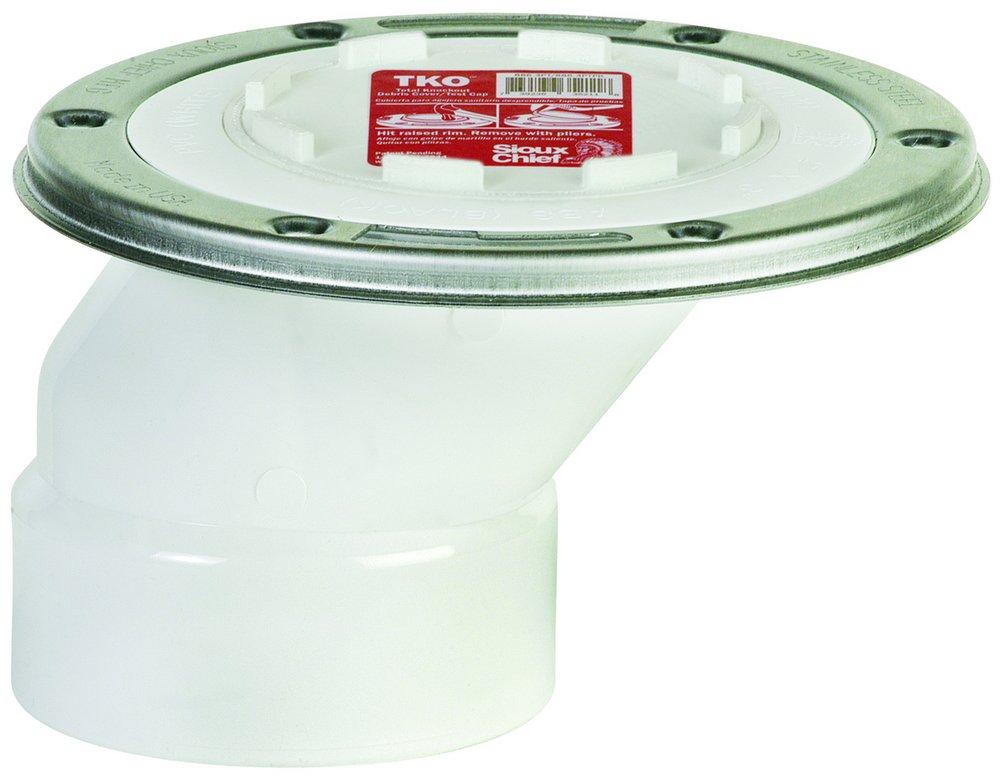 Sioux Chief Black 3 in. PVC Closet Flange with Test Cap 