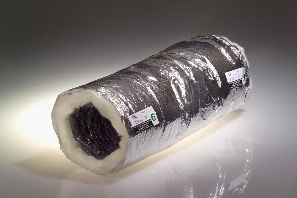 Quietflex Manufacturing Silver 25 ft. Silver R6 Flexible Air Duct - Bagged 