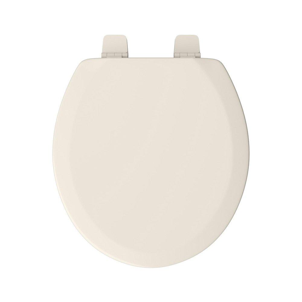Jones Stephens Biscuit Round Closed Front with Cover Toilet Seat 