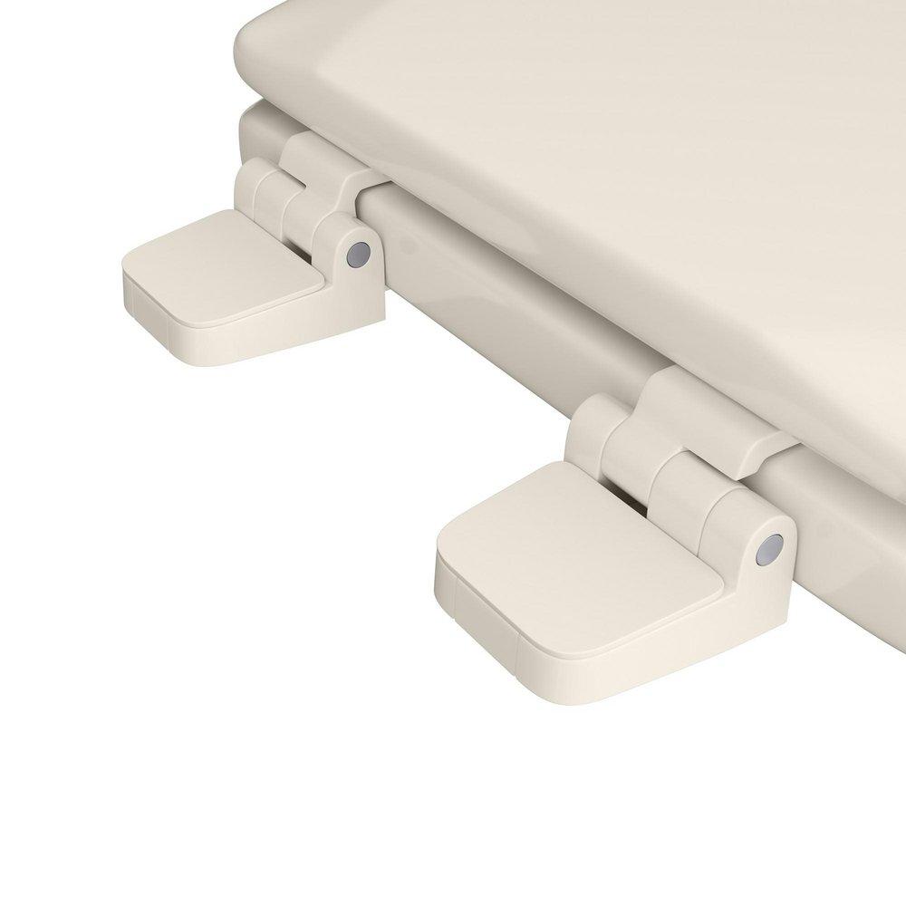 Jones Stephens Biscuit Round Closed Front with Cover Toilet Seat 