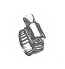 Pasco Stainless Steel Mini Widespread Faucet Hose Clamp with Plated Screw 