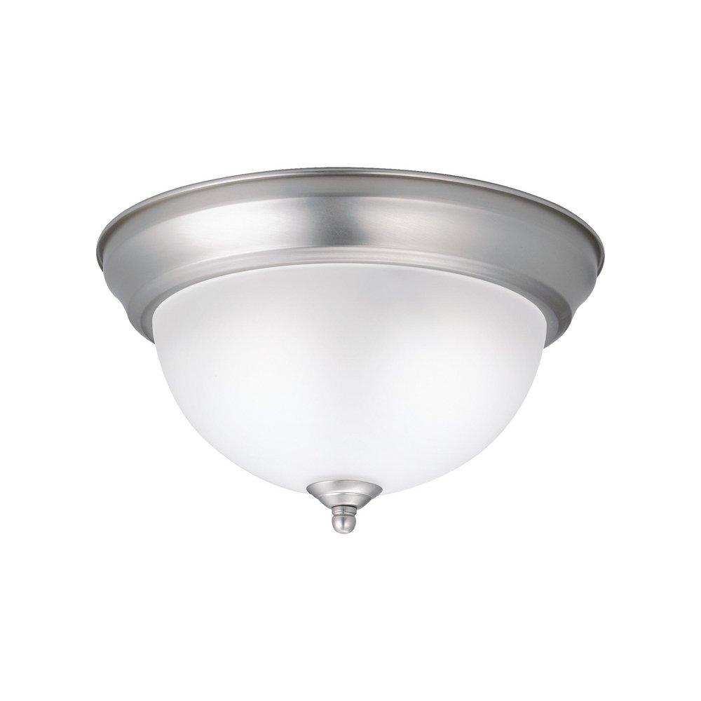Kichler Lighting Brushed Nickel 11-1/4 in. 60W 2-Light Flushmount Ceiling Light 