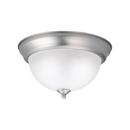 Kichler Lighting Brushed Nickel 11-1/4 in. 60W 2-Light Flushmount Ceiling Light 