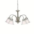 13-3/4 in. 100 W 5-Light Medium Chandelier with Satin Etched in Brushed Nickel