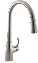 Single Handle Pull Down Kitchen Faucet in Vibrant® Stainless