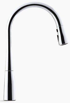 KOHLER Vibrant Stainless Single Handle Pull Down Kitchen Faucet 