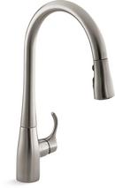 KOHLER Vibrant Stainless Single Handle Pull Down Kitchen Faucet 