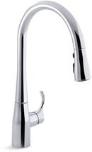 Single Handle Pull Down Kitchen Faucet in Polished Chrome