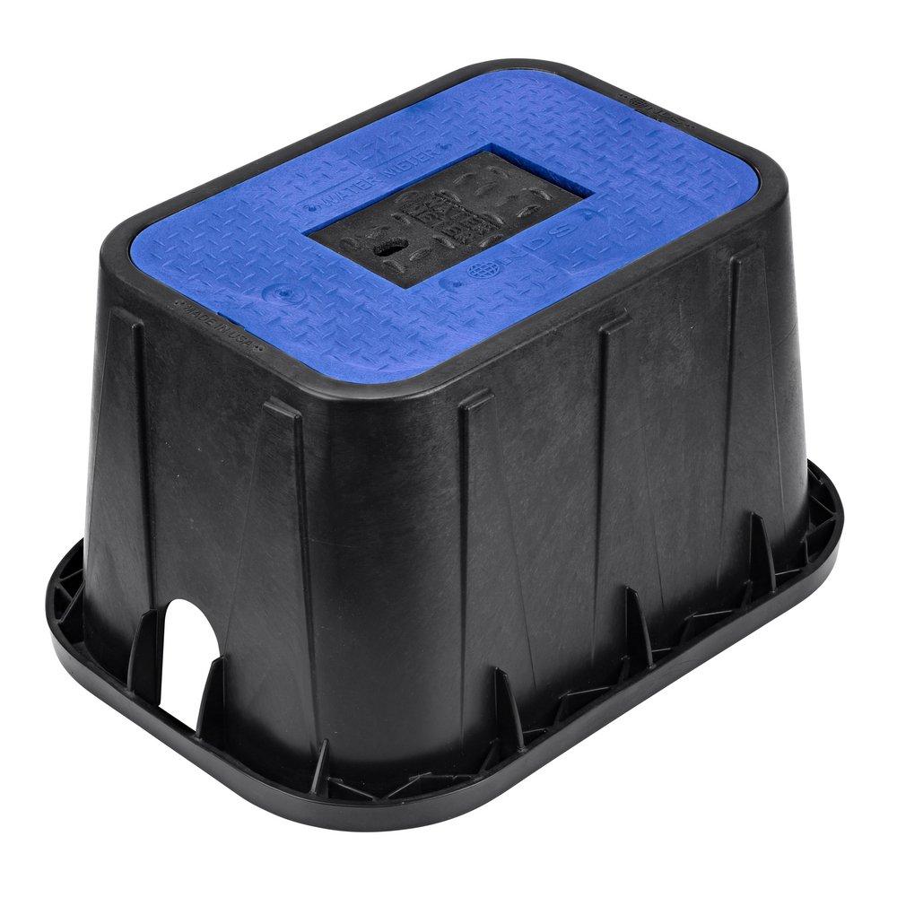 NDS Black 12 x 17 in. Plastic Meter Box with Cast Iron Reader in Blue 