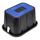 NDS Black 12 x 17 in. Plastic Meter Box with Cast Iron Reader in Blue 