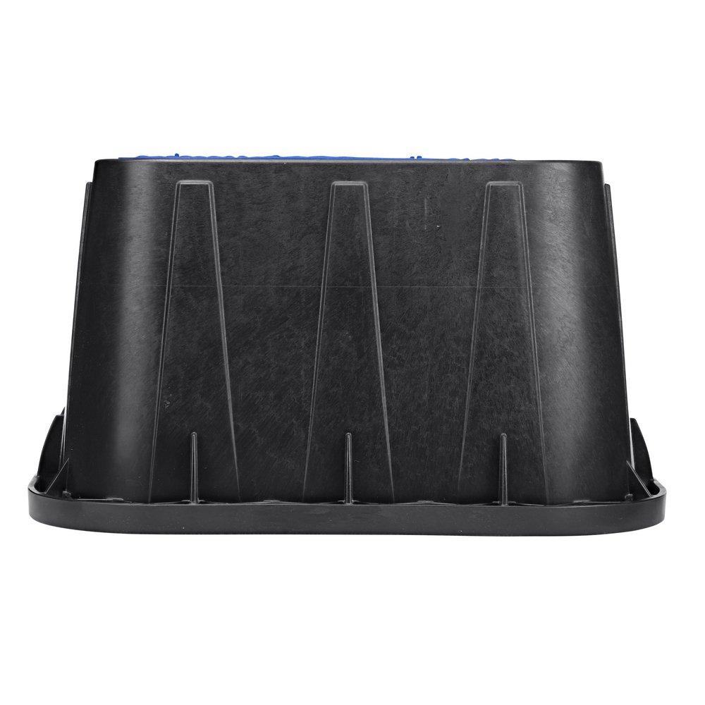 NDS Black 12 x 17 in. Plastic Meter Box with Cast Iron Reader in Blue 