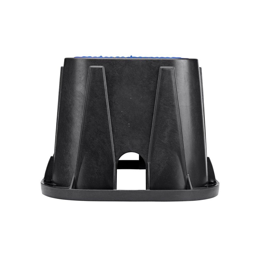 NDS Black 12 x 17 in. Plastic Meter Box with Cast Iron Reader in Blue 