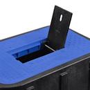 NDS Black 12 x 17 in. Plastic Meter Box with Cast Iron Reader in Blue 
