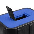 NDS Black 12 x 17 in. Plastic Meter Box with Cast Iron Reader in Blue 