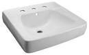 24 x 17-3/4 in. Rectangular Wall Mount Bathroom Sink in White