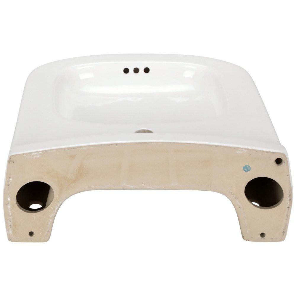 Zurn White Pedestal Vessel 