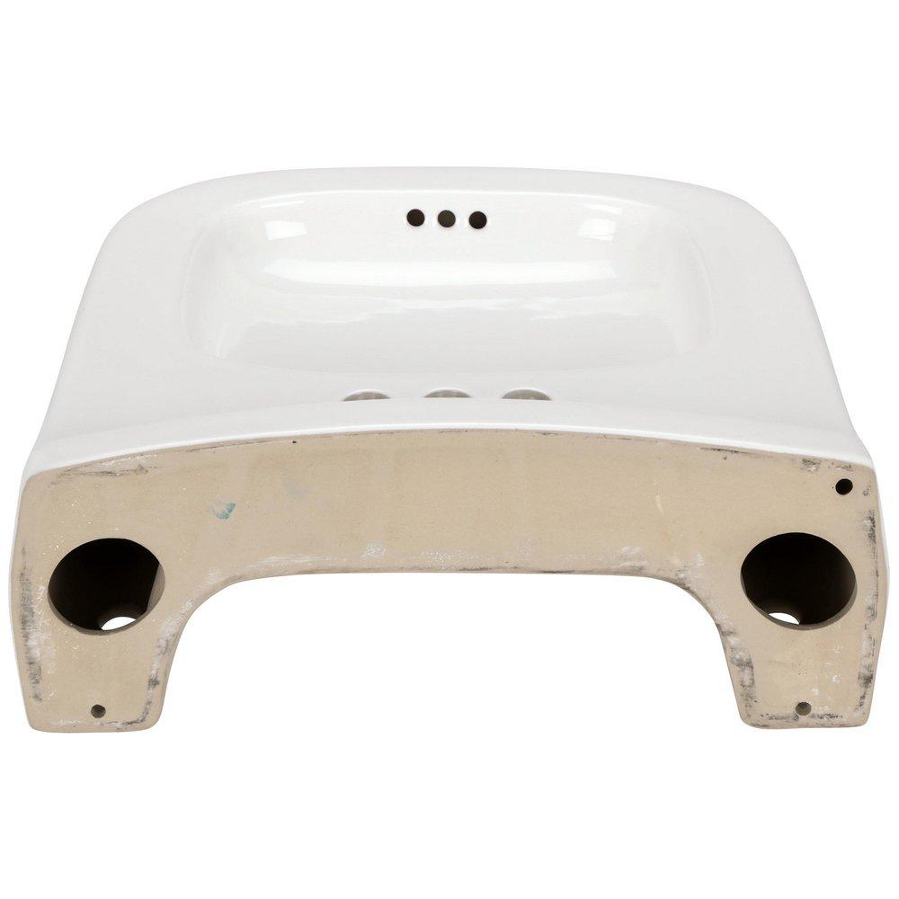 Zurn White Pedestal Vessel 