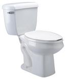 1.1 gpf Elongated Floor Mount Two Piece Toilet in White