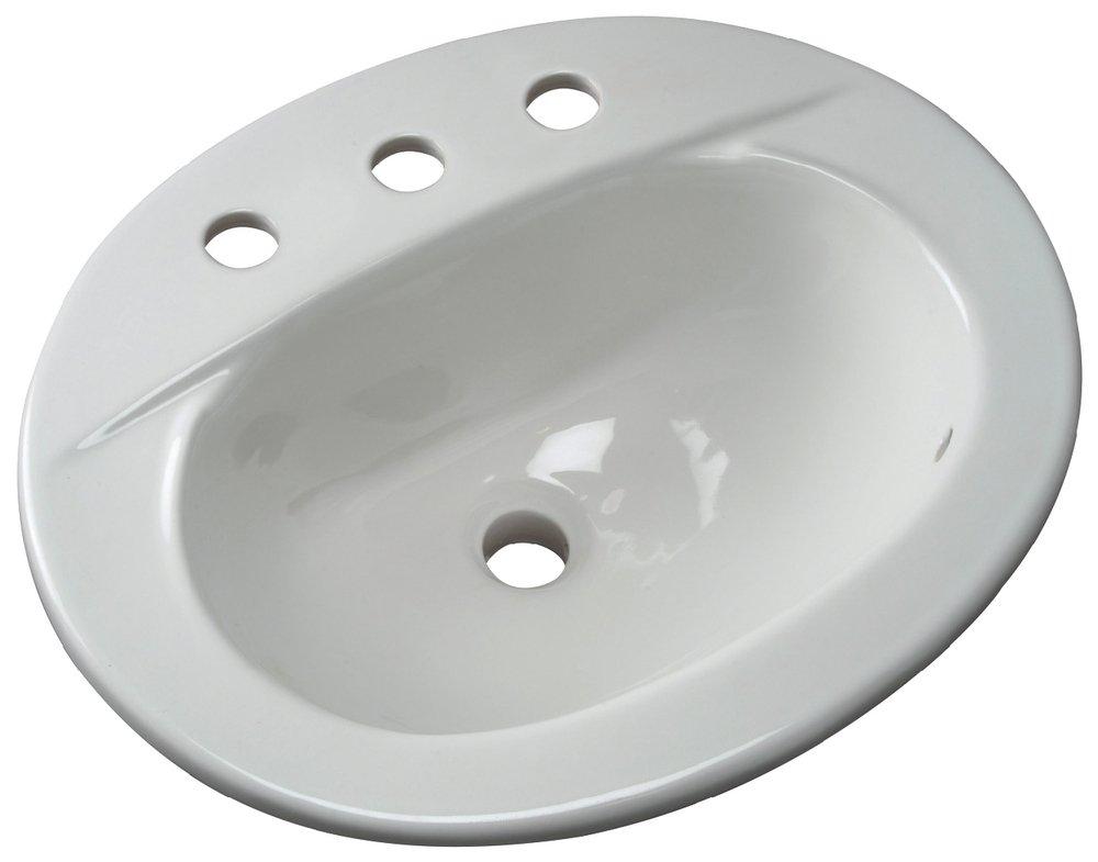 Zurn White Self-rimming Bathroom Sink 