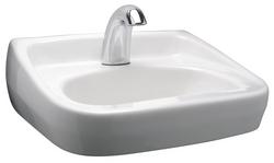21-1/2 in. Wall Mount or Pedestal Rectangular Vitreous China Bathroom Sink in White