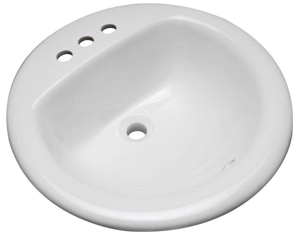 Zurn White 19 Round One Hole SR Vitreous China Lavatory 