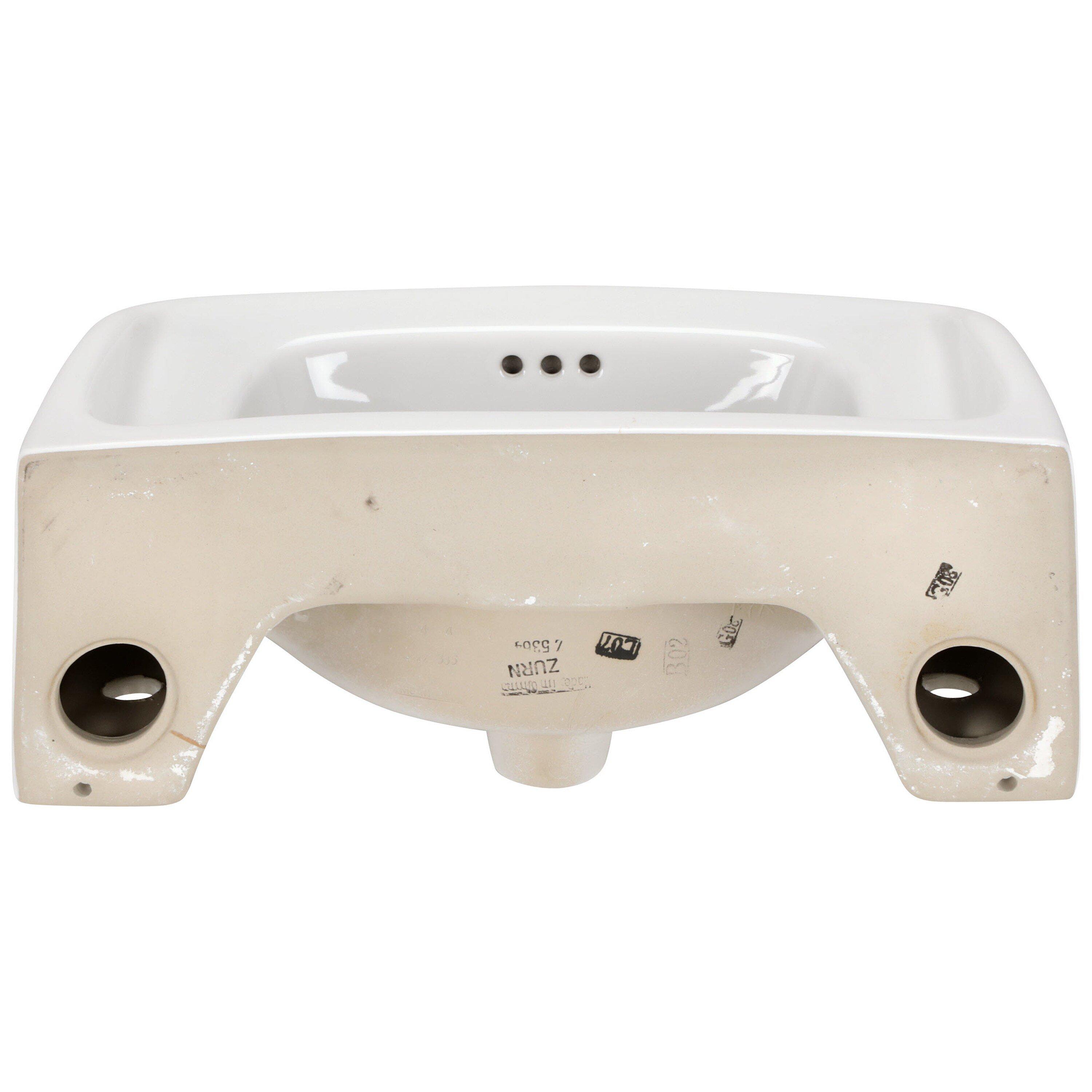 Zurn White Pedestal Vessel 