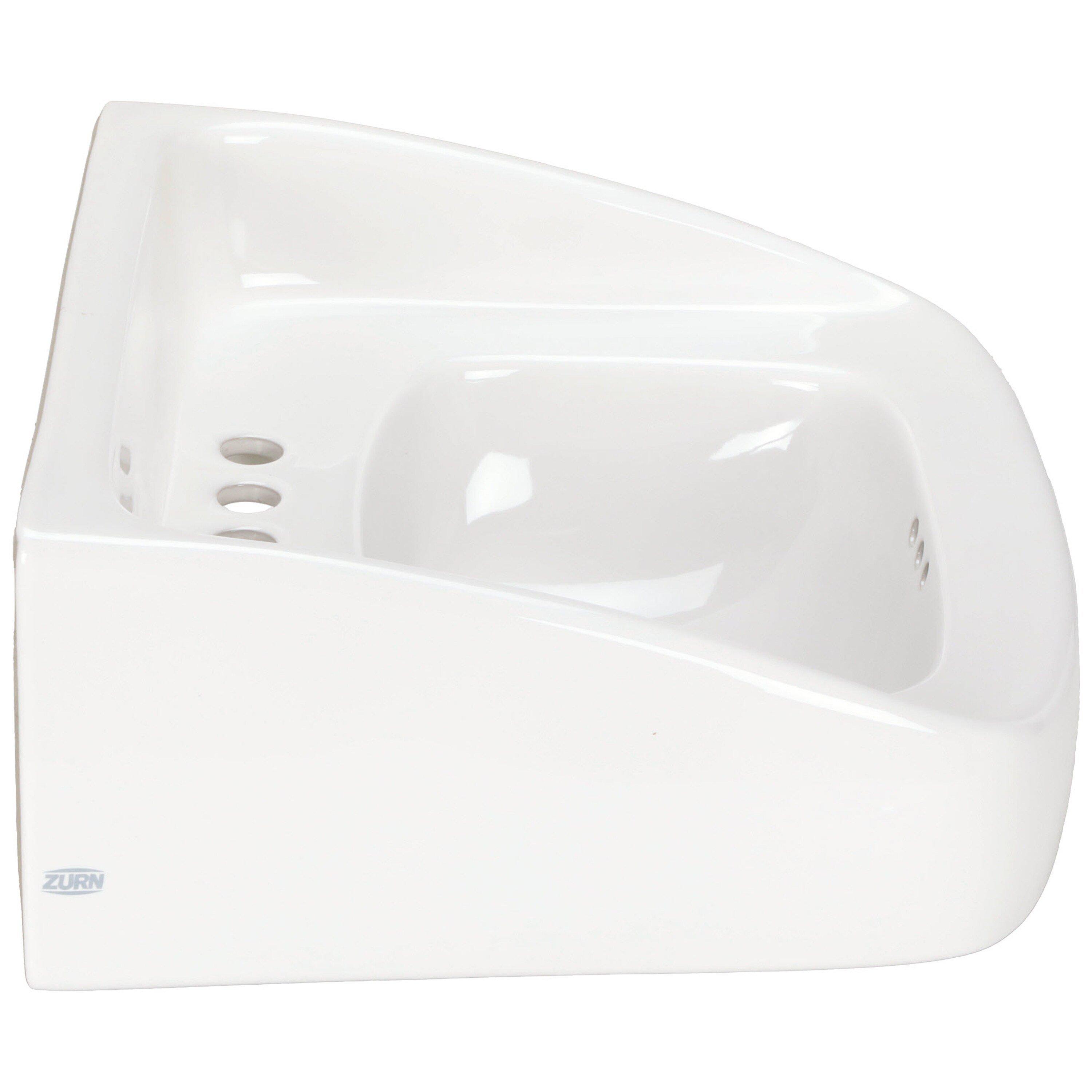 Zurn White Pedestal Vessel 