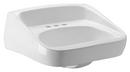 Zurn 20 X 18 One Hole Wall Mount Lavatory With Half Pedestal 