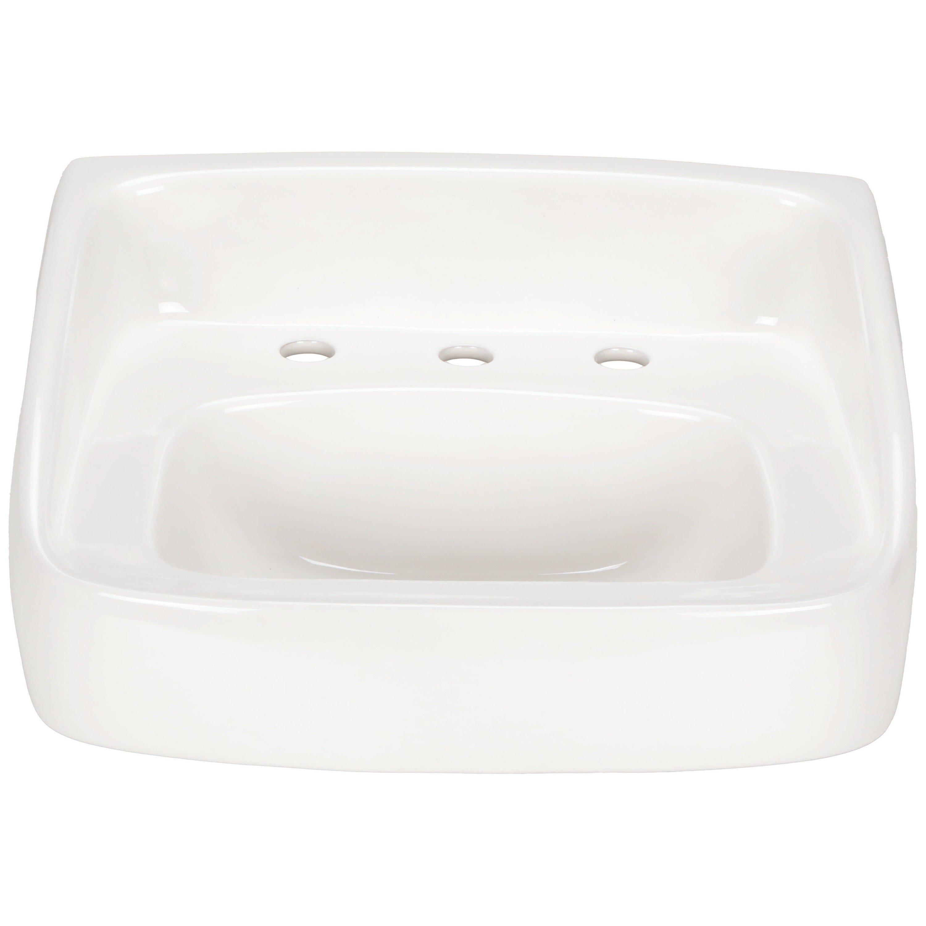 Zurn White Wall Mount Bathroom Sink 