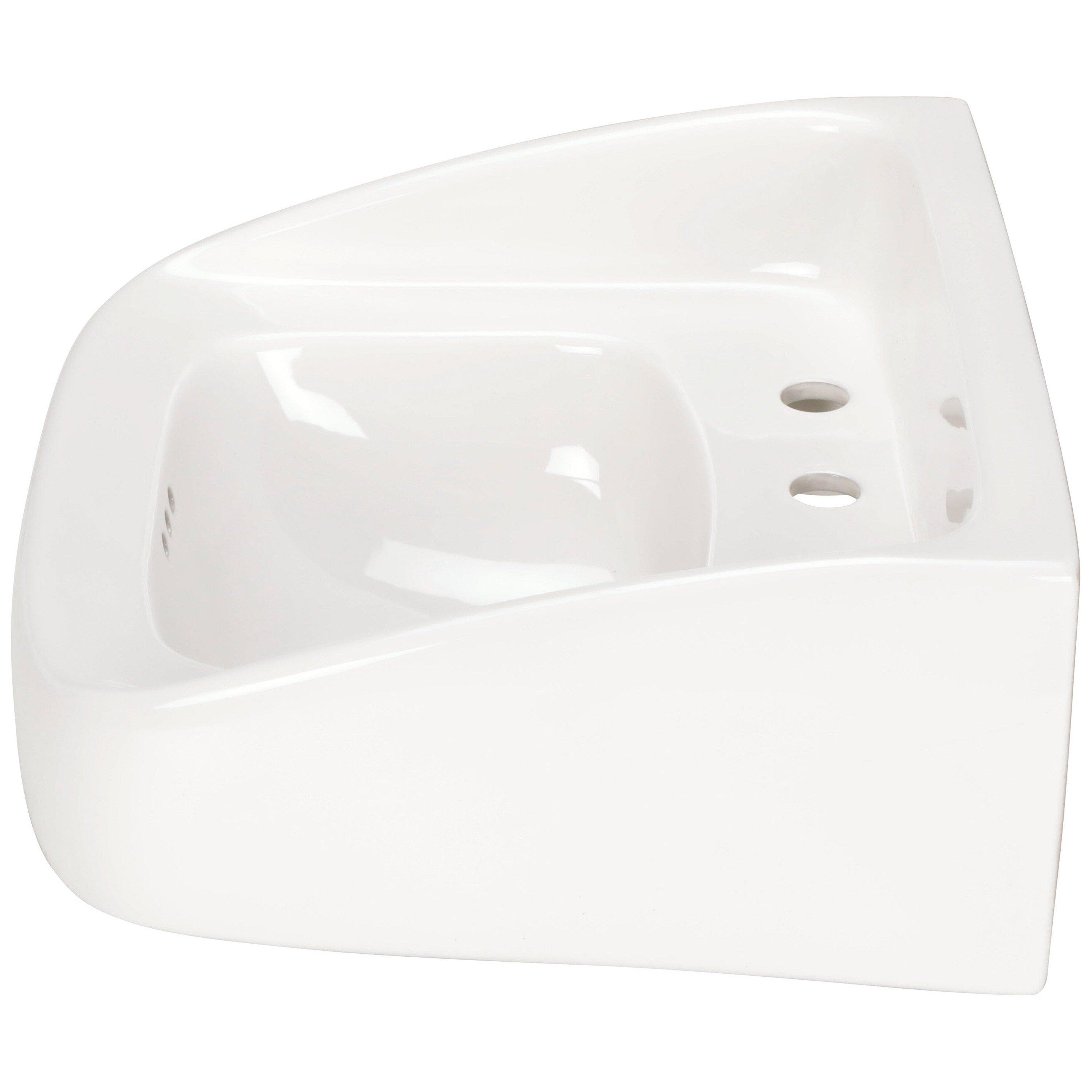 Zurn White Wall Mount Bathroom Sink 