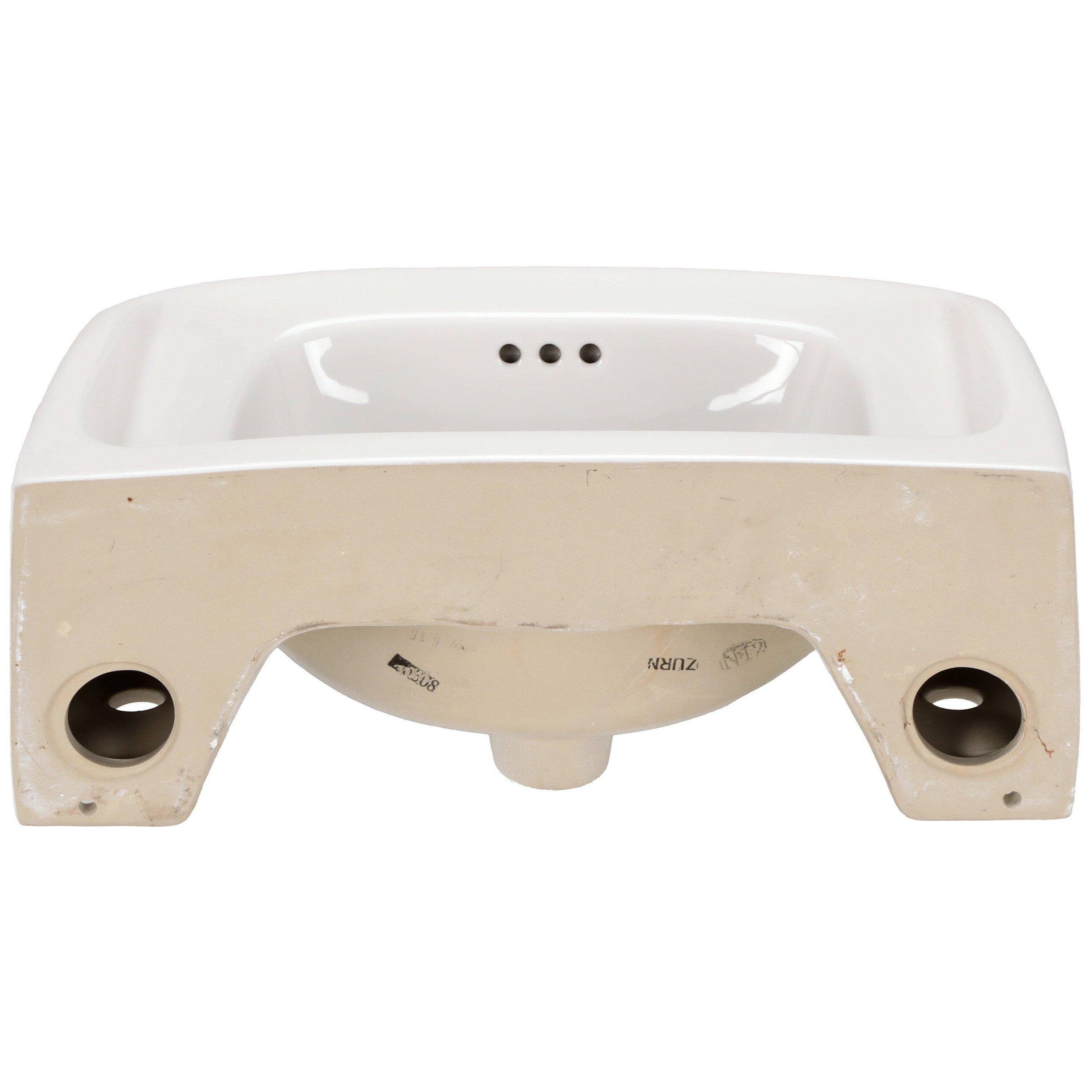 Zurn White Wall Mount Bathroom Sink 