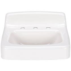 22 x 20 in. Wall Mount Bathroom Sink in White