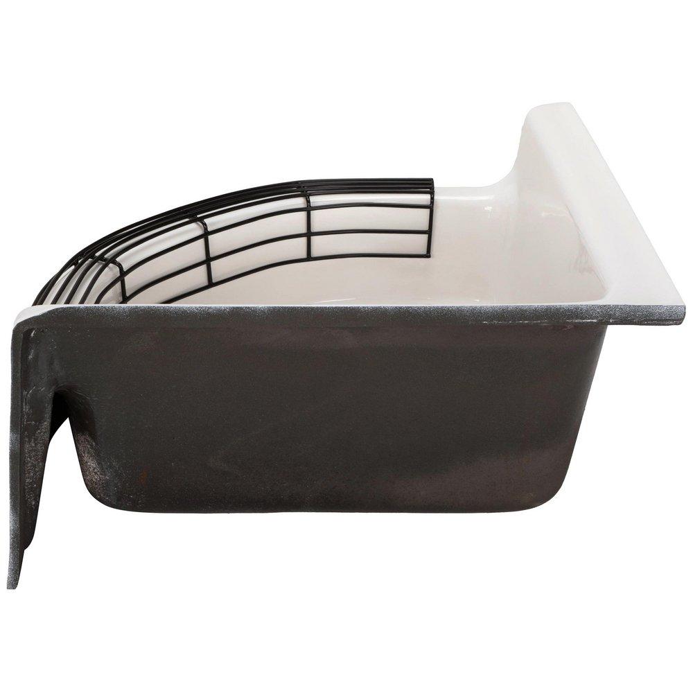 Zurn White Floor Mount Cast Iron Floor Sink 