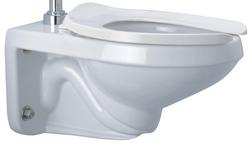 1.1 gpf Elongated Wall Mount Toilet in White