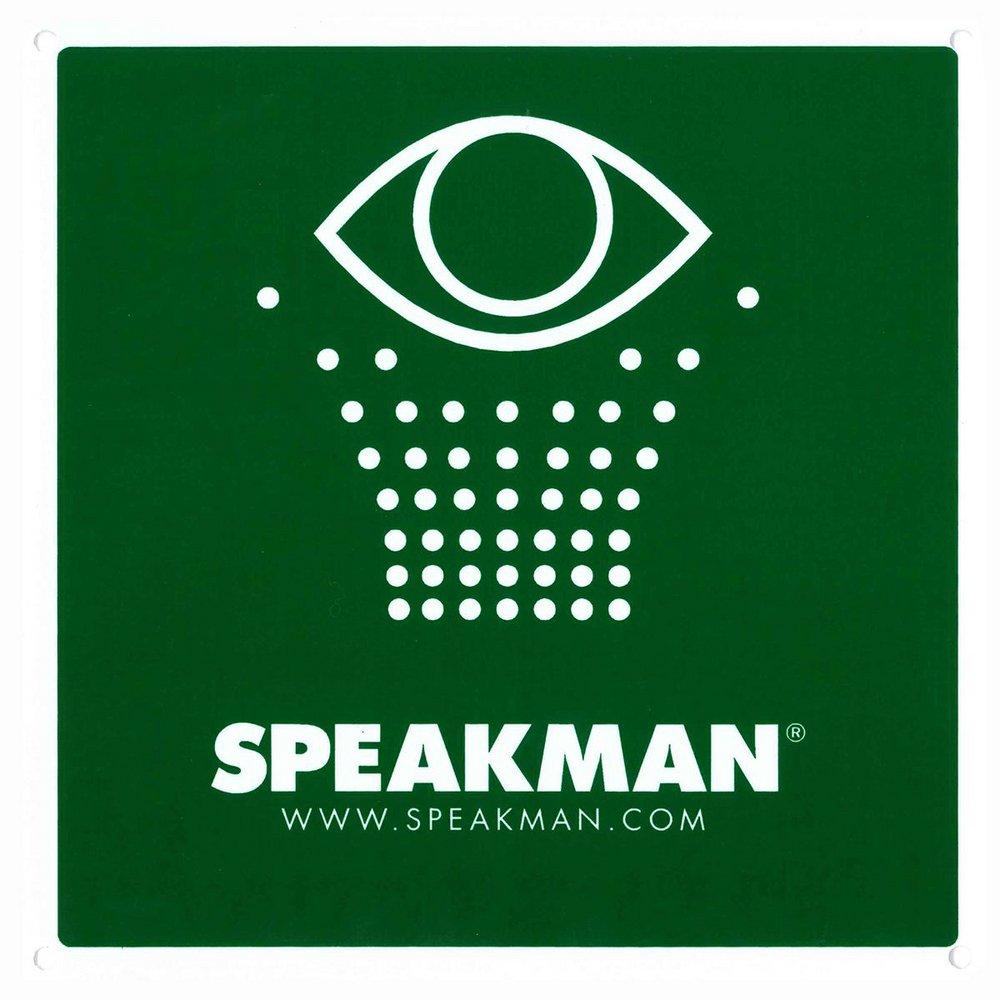 Speakman Green Emergency Eyewash Sign 