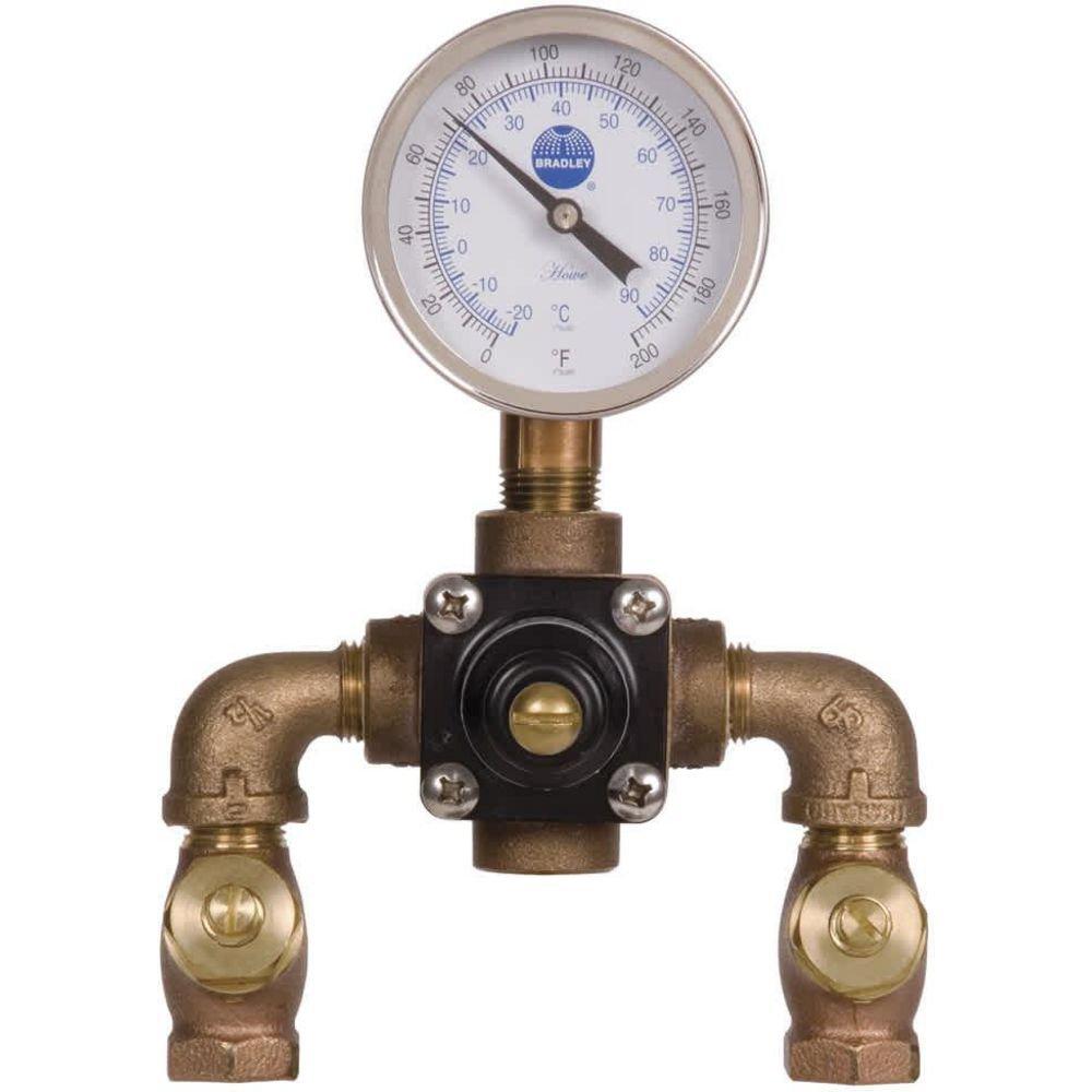 Speakman Rough Brass Thermostat Mixing Valve 